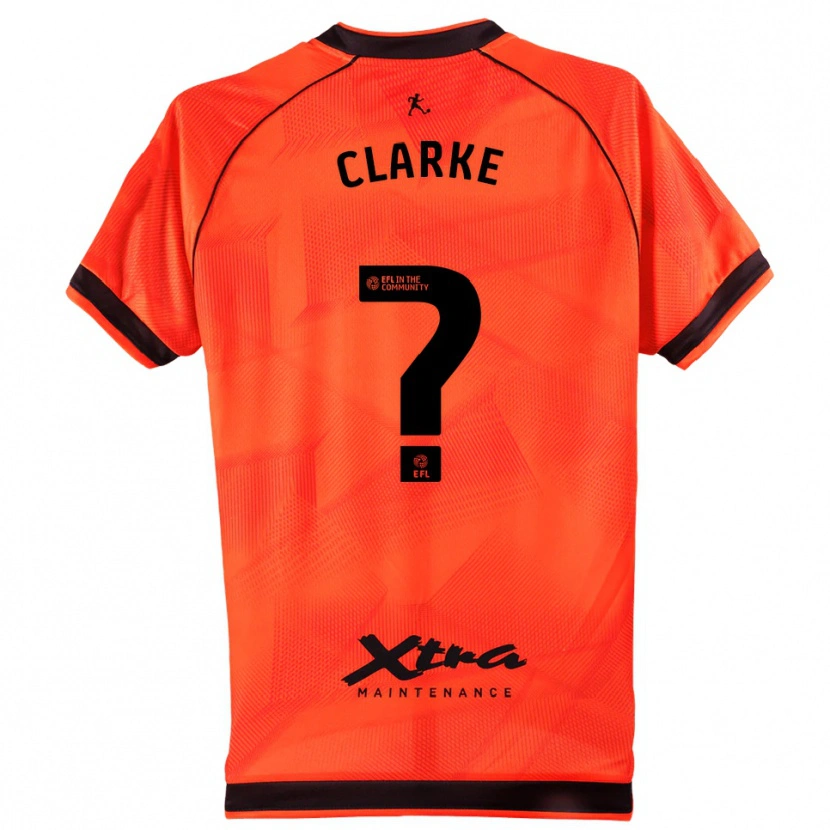 Danxen Hombre Camiseta Kenny Clarke #0 Negro Naranja Portero Equipación 2025/26 La Camisa