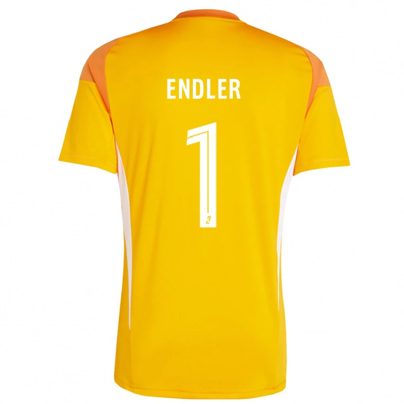 Danxen Hombre Camiseta Christiane Endler #1 Rojo Naranja Portero Equipación 2025/26 La Camisa
