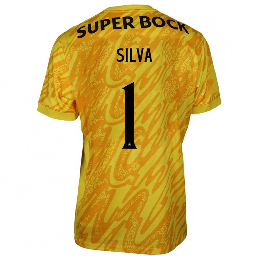 Danxen Hombre Camiseta Rui Silva #1 Amarillo Naranja Portero Equipación 2025/26 La Camisa