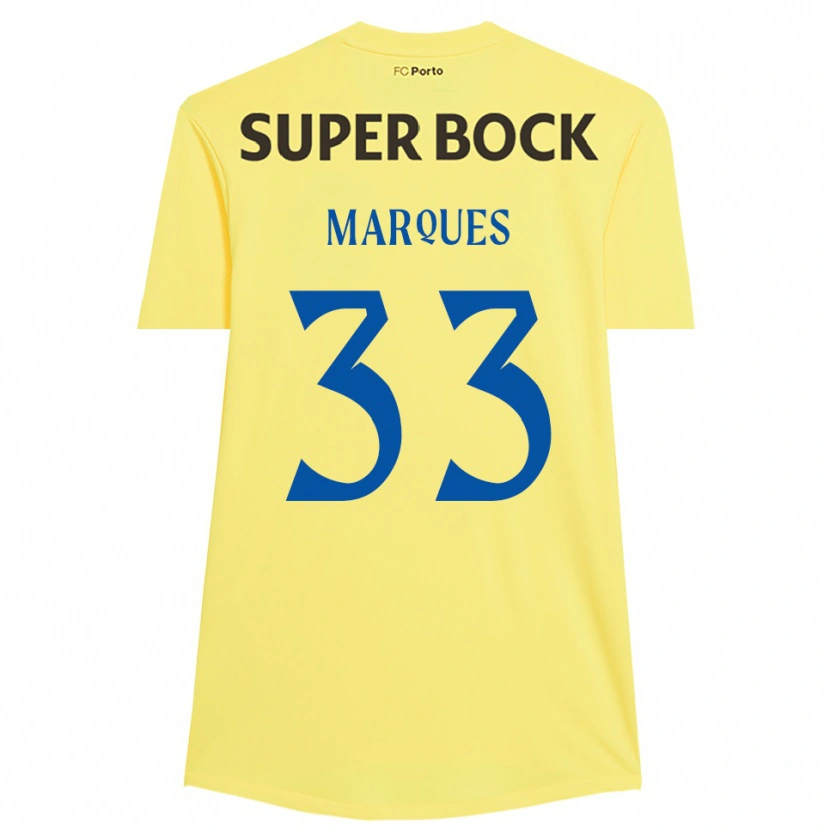 Danxen Hombre Camiseta Bárbara Marques #33 Amarillo Claro Negro Portero Equipación 2025/26 La Camisa