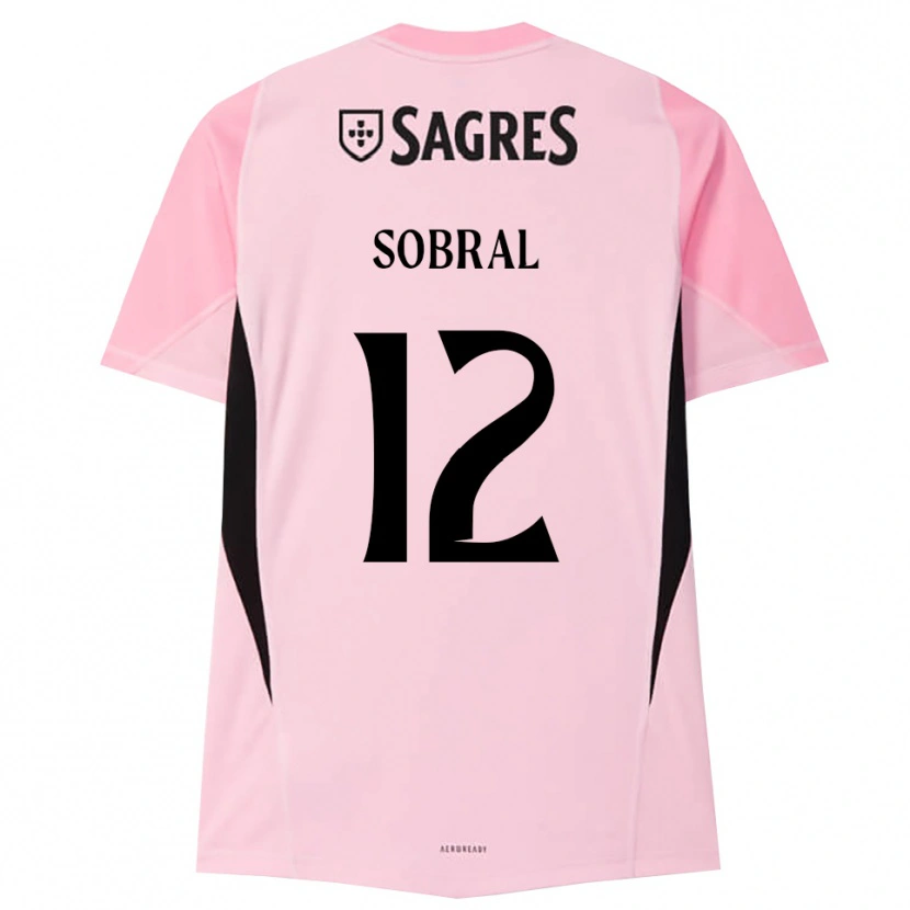 Danxen Hombre Camiseta Gonçalo Sobral #12 Rosa Negro Portero Equipación 2025/26 La Camisa