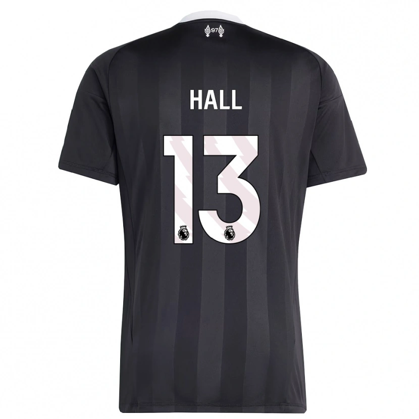 Danxen Hombre Camiseta Bailey Hall #13 Blanco Negro Portero Equipación 2025/26 La Camisa