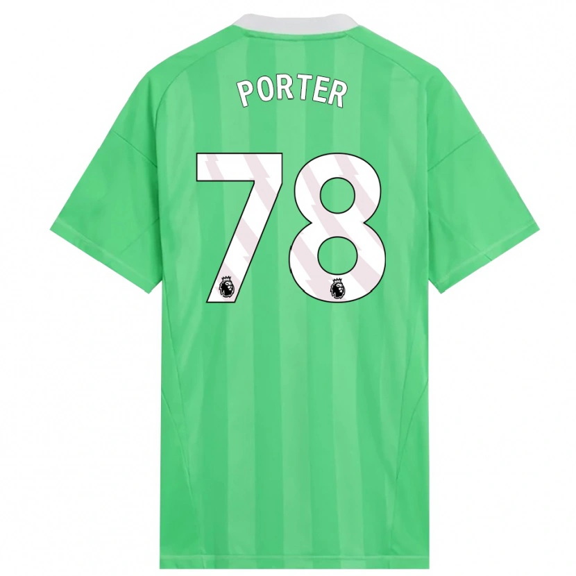 Danxen Hombre Camiseta Jack Porter #78 Verde Claro Blanco Portero Equipación 2025/26 La Camisa