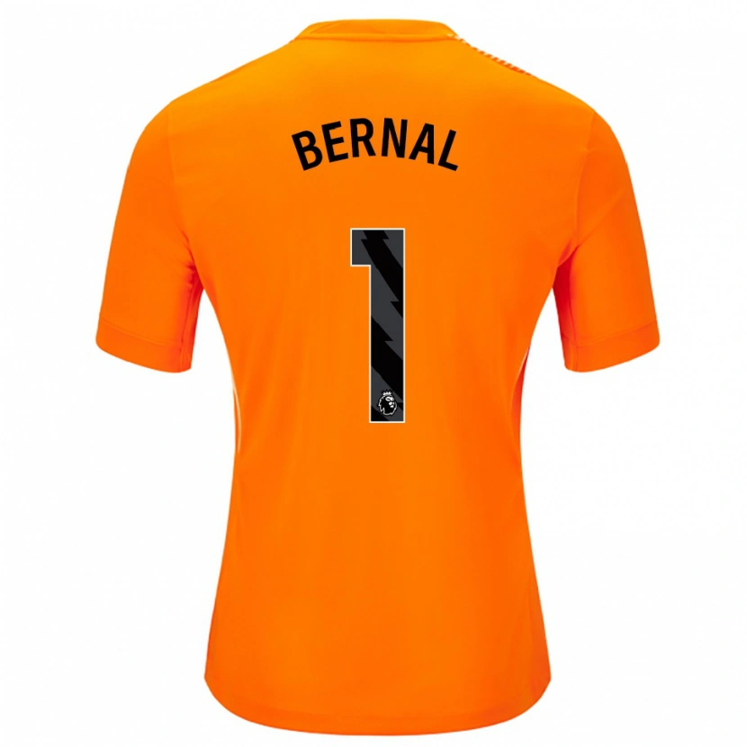 Danxen Hombre Camiseta Freddy Bernal #1 Naranja Negro Portero Equipación 2025/26 La Camisa