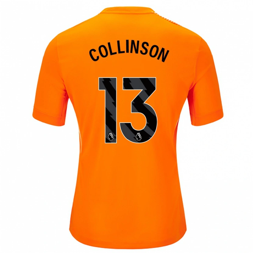 Danxen Hombre Camiseta Isaac Collinson #13 Naranja Negro Portero Equipación 2025/26 La Camisa