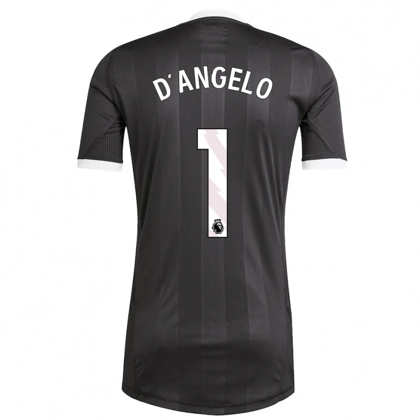 Danxen Hombre Camiseta Sabrina D'angelo #1 Blanco Negro Portero Equipación 2025/26 La Camisa
