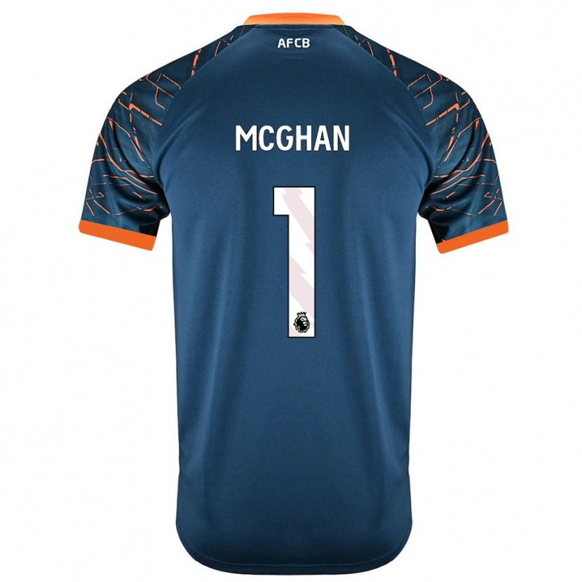 Danxen Hombre Camiseta Hayden McGhan #1 Azul Pizarra Oscuro Portero Equipación 2025/26 La Camisa