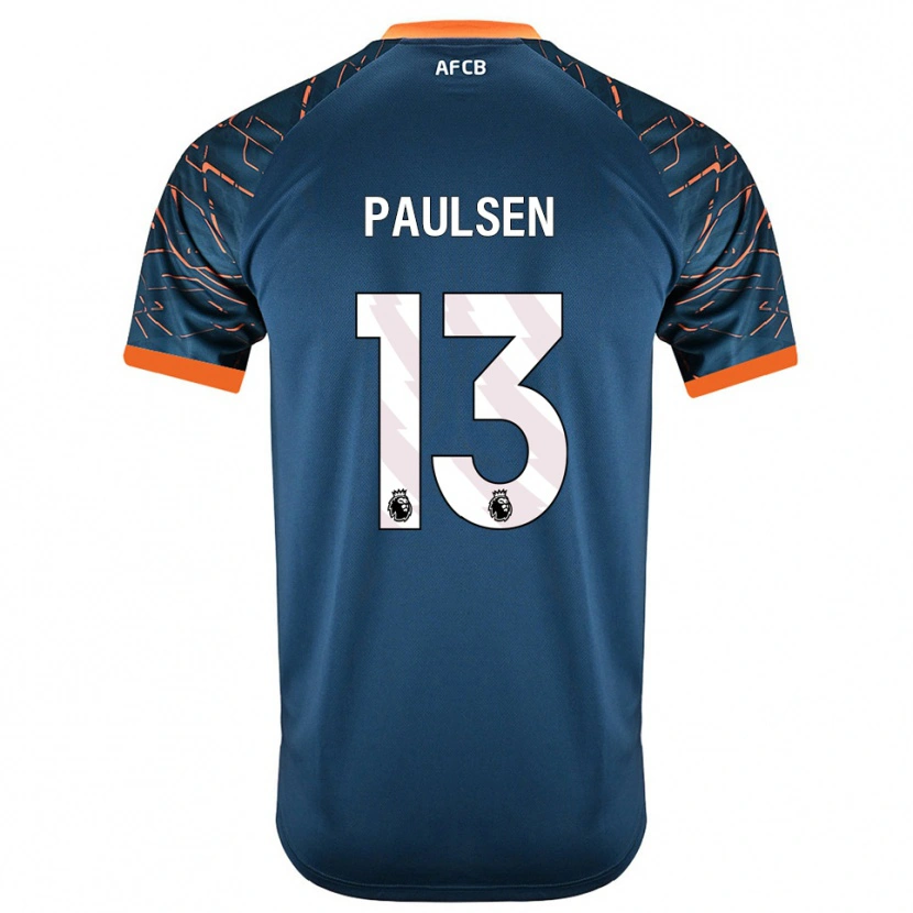 Danxen Hombre Camiseta Alex Paulsen #13 Azul Pizarra Oscuro Portero Equipación 2025/26 La Camisa