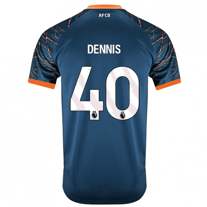 Danxen Hombre Camiseta Will Dennis #40 Azul Pizarra Oscuro Portero Equipación 2025/26 La Camisa