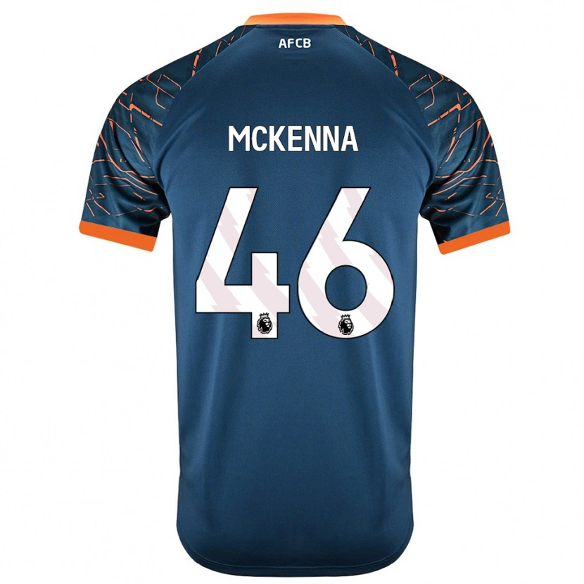 Danxen Hombre Camiseta Callan McKenna #46 Azul Pizarra Oscuro Portero Equipación 2025/26 La Camisa