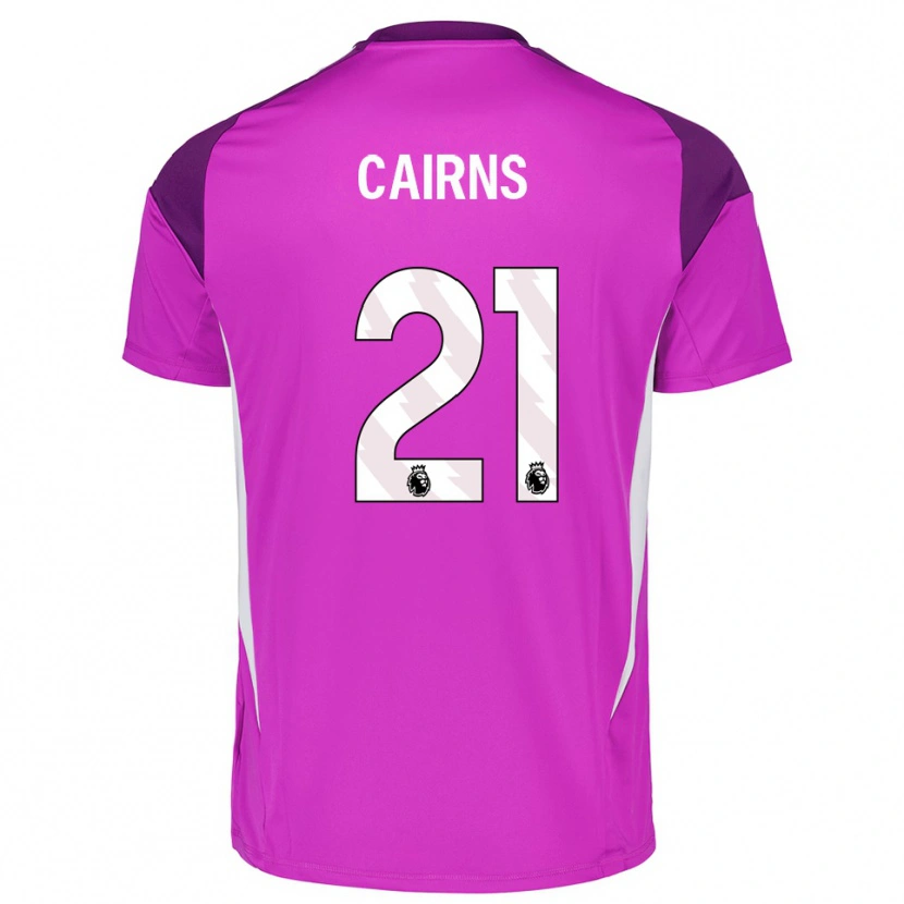 Danxen Hombre Camiseta Alex Cairns #21 Blanco Blanco Portero Equipación 2025/26 La Camisa