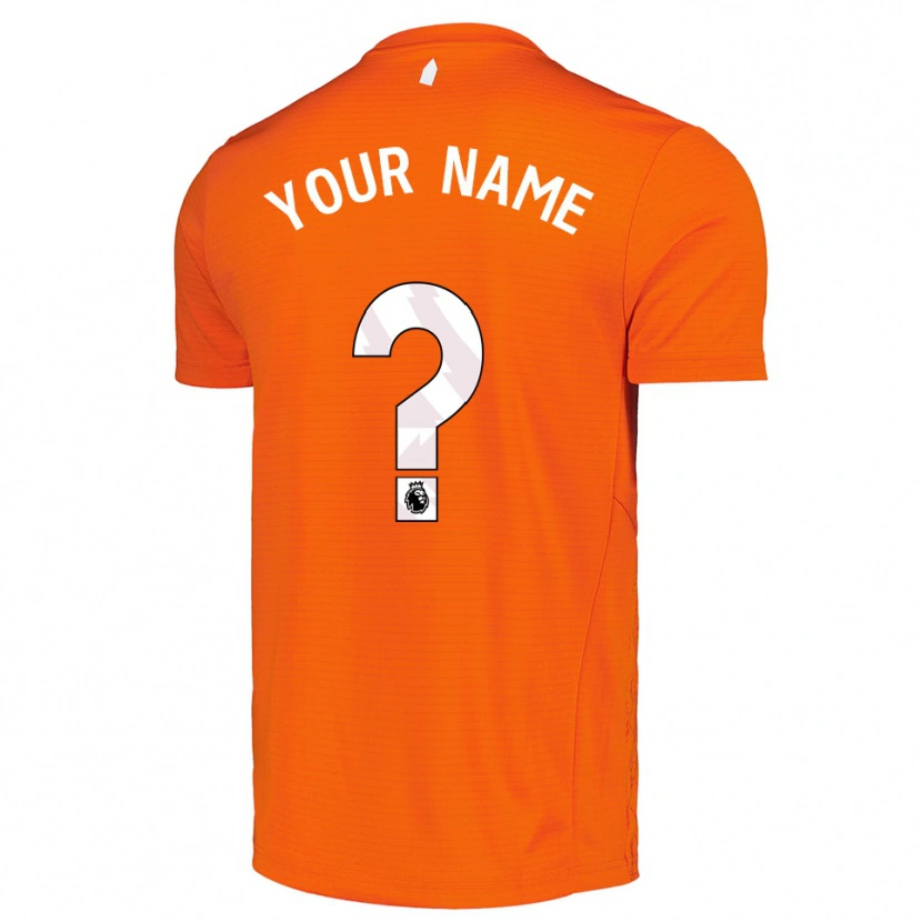 Danxen Hombre Camiseta Everton FC Naranja Negro Portero Equipación 2025/26 La Camisa