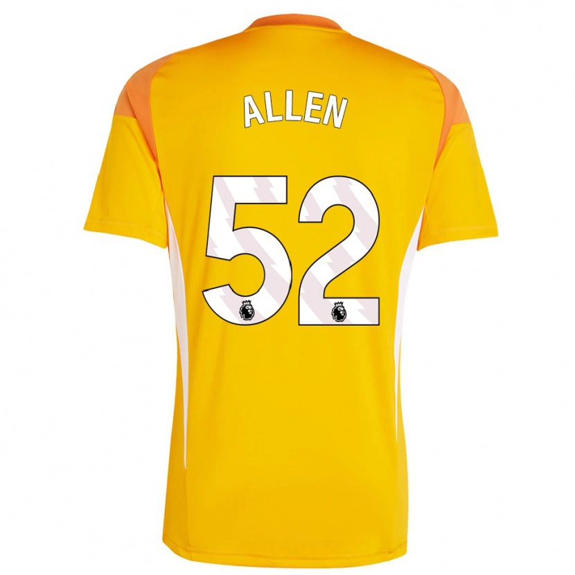 Danxen Hombre Camiseta Michael Allen #52 Blanco Blanco Portero Equipación 2025/26 La Camisa