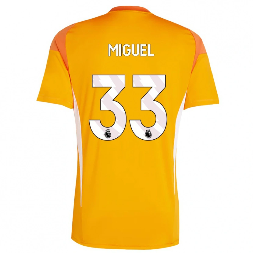 Danxen Hombre Camiseta Carlos Miguel #33 Blanco Blanco Portero Equipación 2025/26 La Camisa