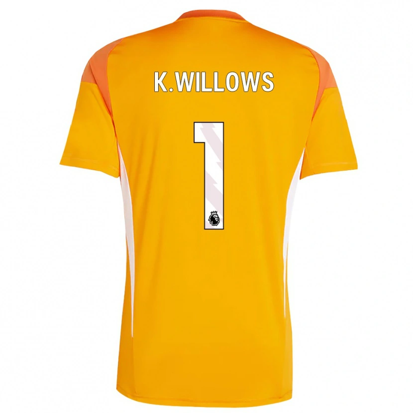 Danxen Hombre Camiseta Keehan Willows #1 Blanco Blanco Portero Equipación 2025/26 La Camisa