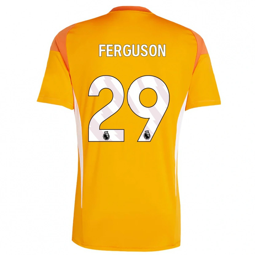 Danxen Hombre Camiseta Georgie Ferguson #29 Blanco Blanco Portero Equipación 2025/26 La Camisa