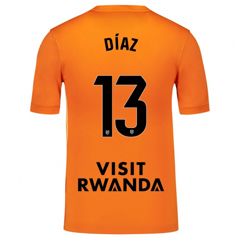 Danxen Hombre Camiseta Diego Díaz #13 Naranja Negro Portero Equipación 2025/26 La Camisa
