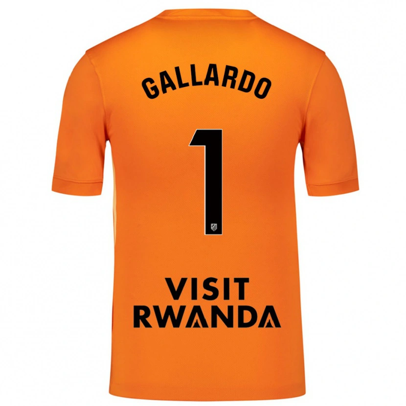 Danxen Hombre Camiseta Lola Gallardo #1 Naranja Negro Portero Equipación 2025/26 La Camisa