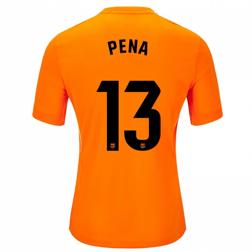 Danxen Hombre Camiseta Iñaki Peña #13 Naranja Negro Portero Equipación 2025/26 La Camisa