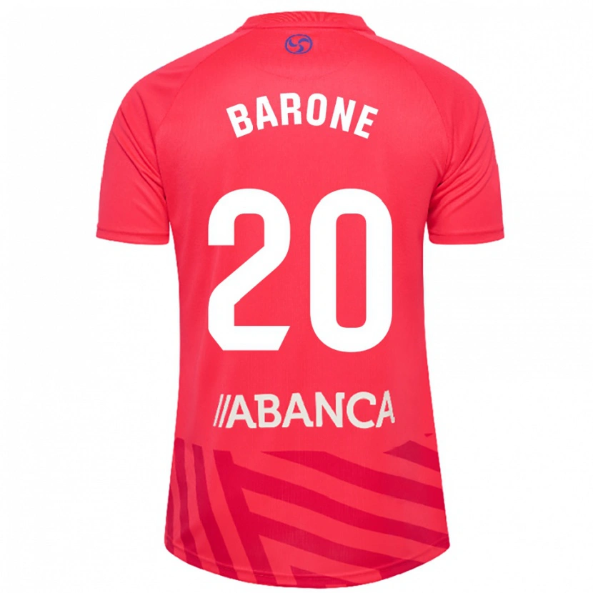 Danxen Hombre Camiseta Caio Barone #20 Rojo Blanco Portero Equipación 2025/26 La Camisa