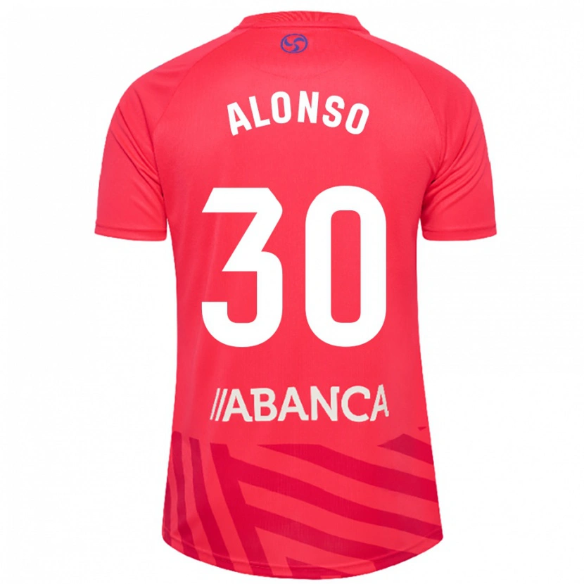 Danxen Hombre Camiseta Adriana Alonso #30 Rojo Blanco Portero Equipación 2025/26 La Camisa