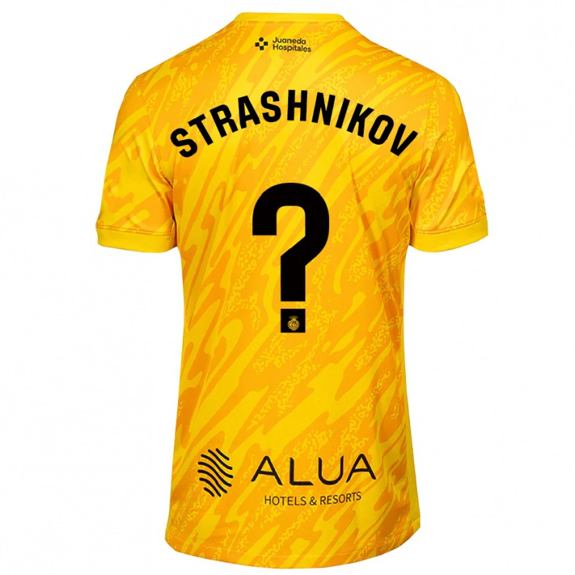 Danxen Hombre Camiseta Nikolay Strashnikov #0 Naranja Negro Portero Equipación 2025/26 La Camisa