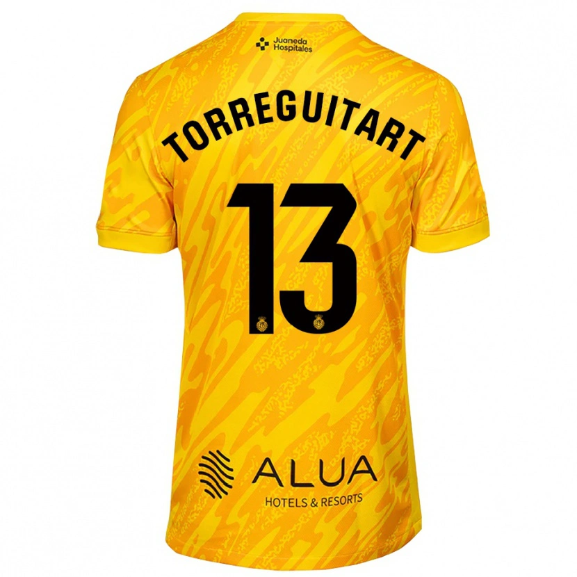 Danxen Hombre Camiseta Nil Torreguitart #13 Naranja Negro Portero Equipación 2025/26 La Camisa