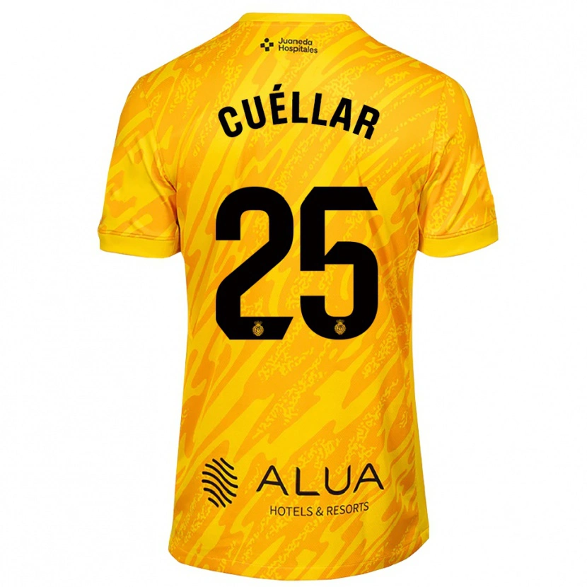 Danxen Hombre Camiseta Iván Cuéllar #25 Naranja Negro Portero Equipación 2025/26 La Camisa