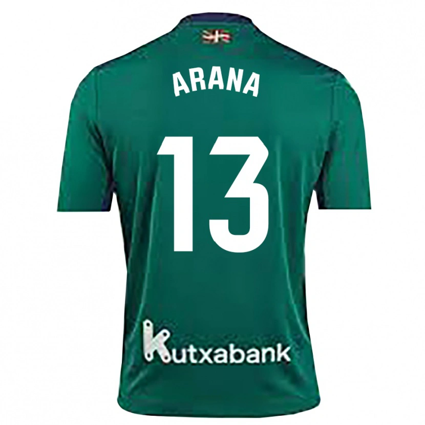 Danxen Hombre Camiseta Egoitz Arana #13 Azul Marino Verde Portero Equipación 2025/26 La Camisa