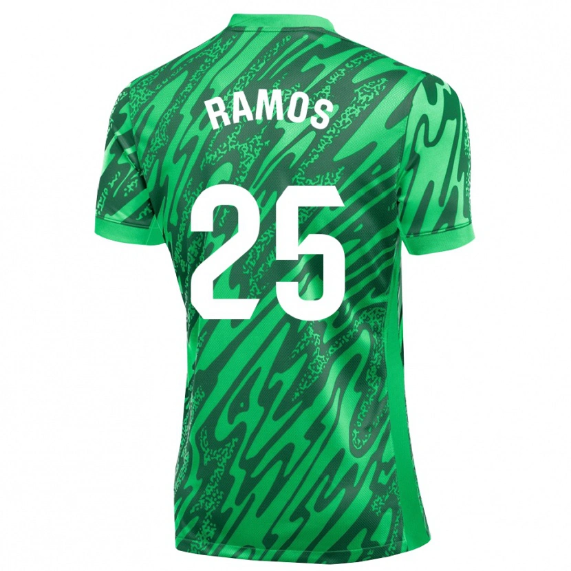 Danxen Hombre Camiseta Alejandro Ramos #25 Verde Oscuro Blanco Portero Equipación 2025/26 La Camisa