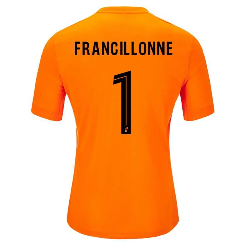 Danxen Hombre Camiseta Bryan Francillonne #1 Naranja Negro Portero Equipación 2025/26 La Camisa