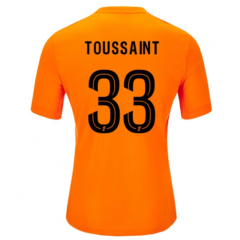 Danxen Hombre Camiseta Océane Toussaint #33 Naranja Negro Portero Equipación 2025/26 La Camisa