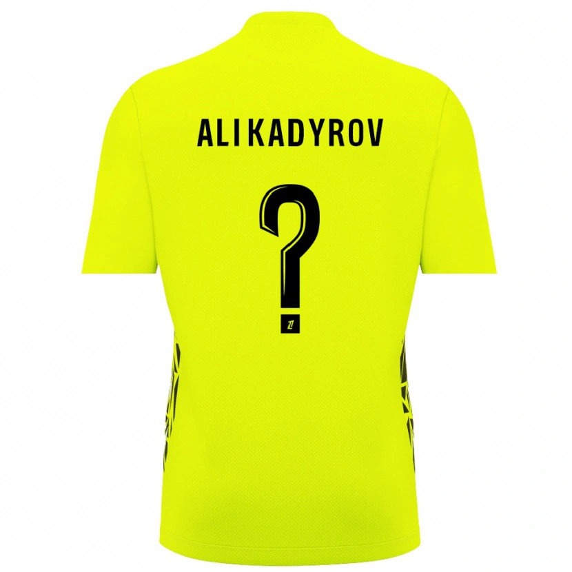 Danxen Hombre Camiseta Tourpal Ali Kadyrov #0 Verde Fluorescente Portero Equipación 2025/26 La Camisa