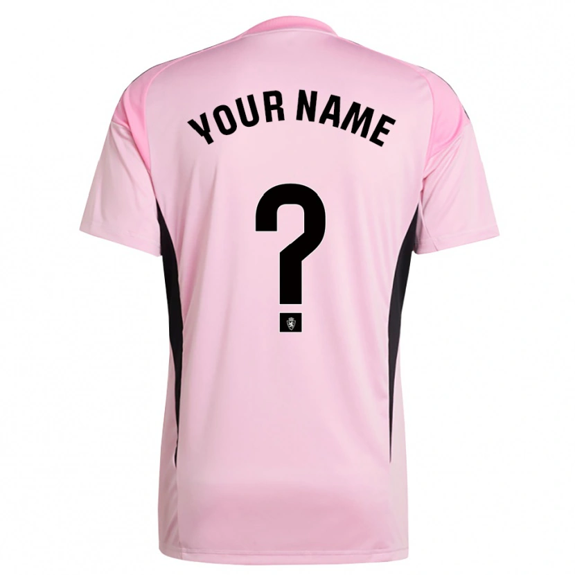 Danxen Hombre Camiseta Real Zaragoza Rosa Claro Negro Portero Equipación 2025/26 La Camisa