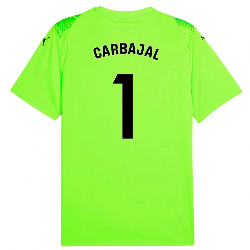 Danxen Hombre Camiseta Cristina Díaz Carbajal #1 Verde Césped Portero Equipación 2025/26 La Camisa