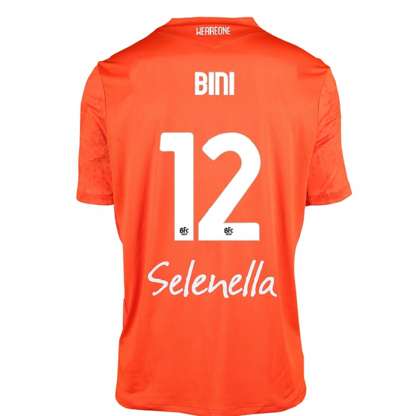 Danxen Hombre Camiseta Cesare Bini #12 Naranja Negro Blanco Portero Equipación 2025/26 La Camisa