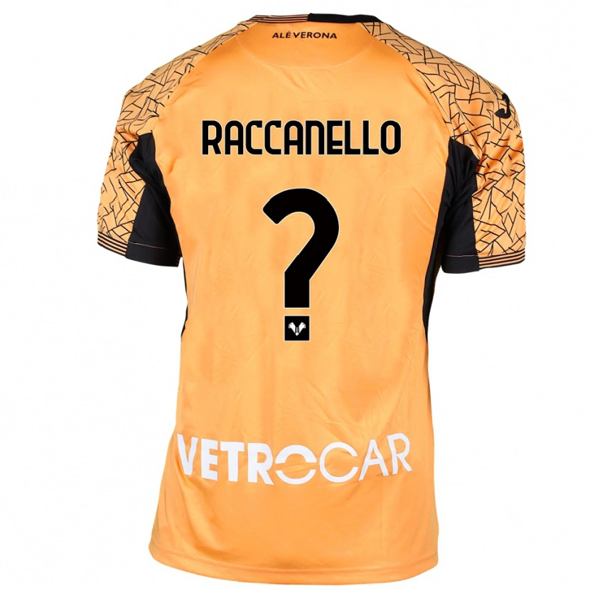 Danxen Hombre Camiseta Marco Raccanello #0 Naranja Negro Blanco Portero Equipación 2025/26 La Camisa
