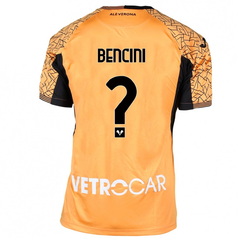 Danxen Hombre Camiseta Mattia Bencini #0 Naranja Negro Blanco Portero Equipación 2025/26 La Camisa