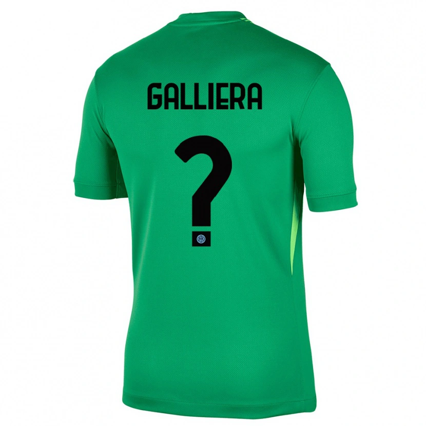 Danxen Hombre Camiseta Carlo Galliera #0 Verde Claro Negro Portero Equipación 2025/26 La Camisa