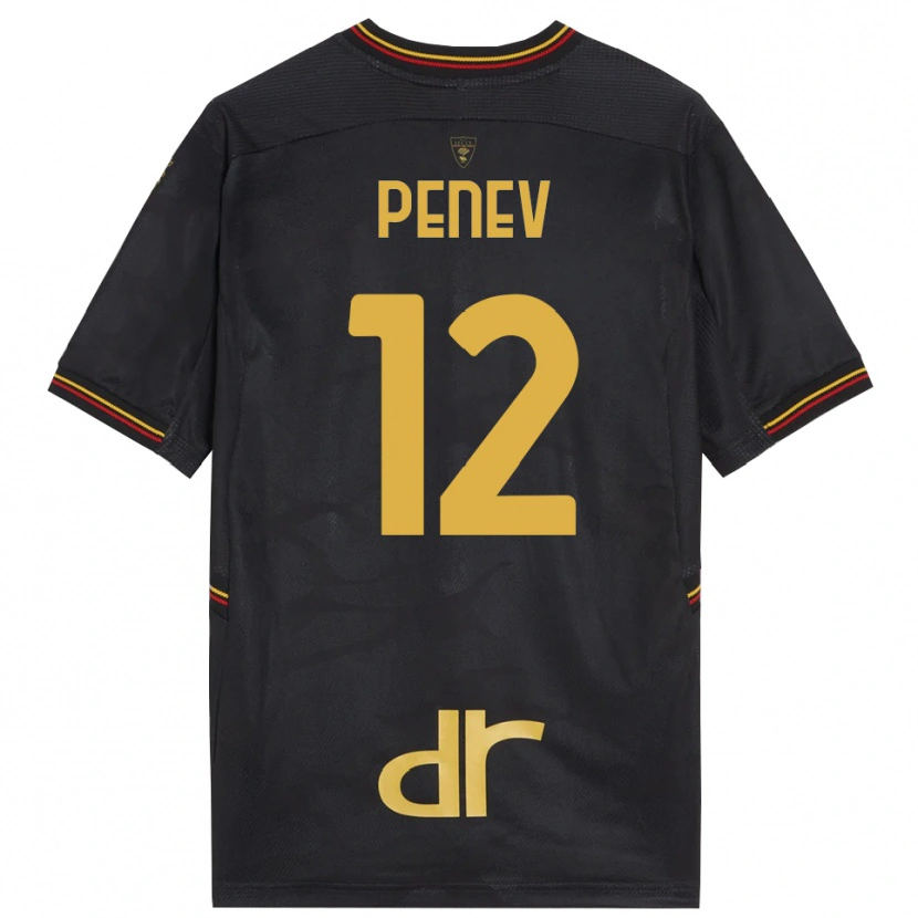 Danxen Hombre Camiseta Plamen Penev #12 Negro Marrón Portero Equipación 2025/26 La Camisa