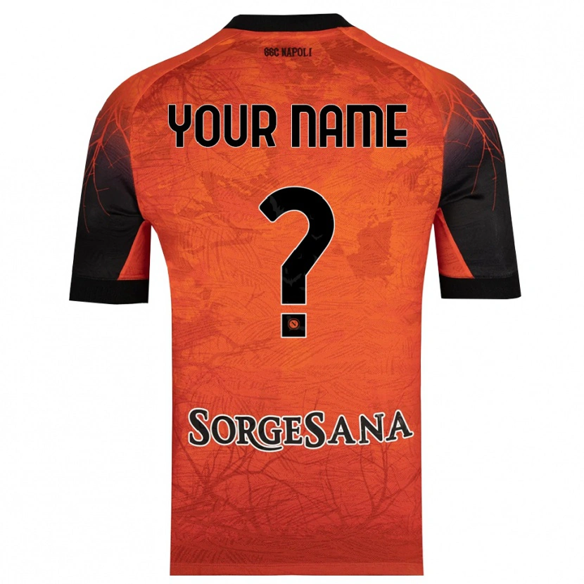 Danxen Hombre Camiseta SSC Napoli Naranja Rojo Negro Portero Equipación 2025/26 La Camisa