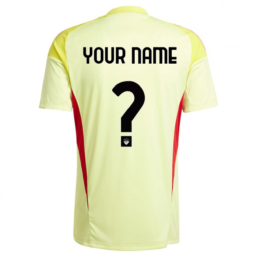 Danxen Hombre Camiseta AS Roma Amarillo Claro Naranja Portero Equipación 2025/26 La Camisa