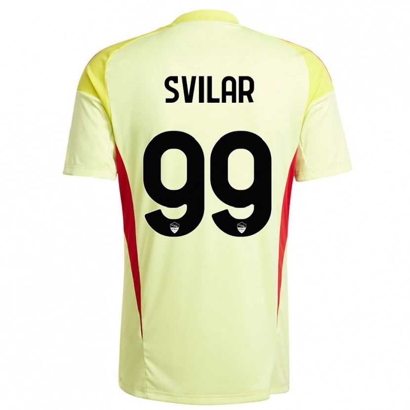 Danxen Hombre Camiseta Mile Svilar #99 Amarillo Claro Naranja Portero Equipación 2025/26 La Camisa