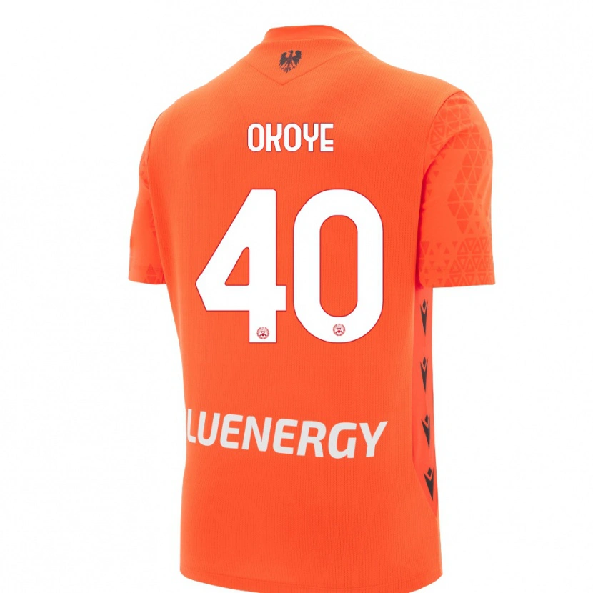 Danxen Hombre Camiseta Maduka Okoye #40 Naranja Rojo Negro Portero Equipación 2025/26 La Camisa