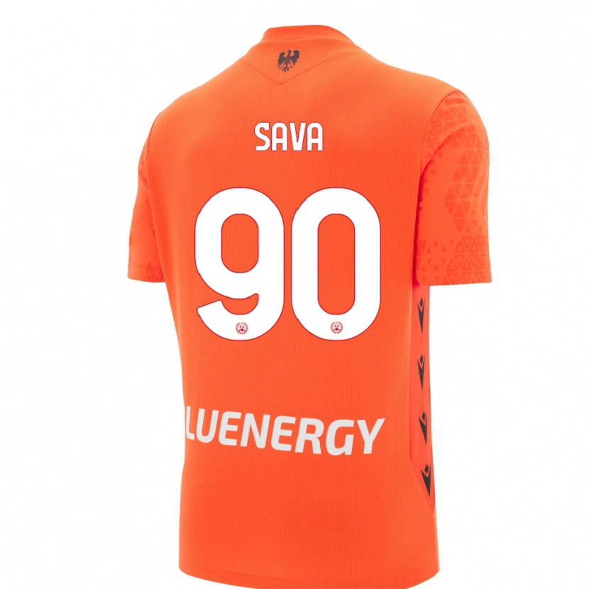 Danxen Hombre Camiseta Răzvan Sava #90 Naranja Rojo Negro Portero Equipación 2025/26 La Camisa