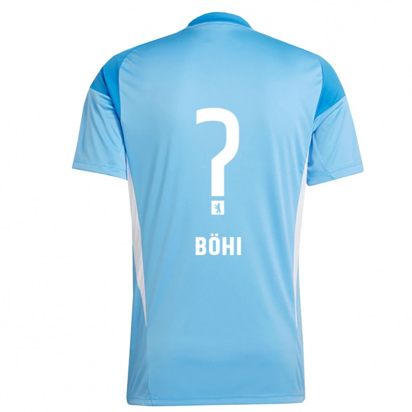 Danxen Hombre Camiseta Nadine Böhi #0 Azul Negro Portero Equipación 2025/26 La Camisa