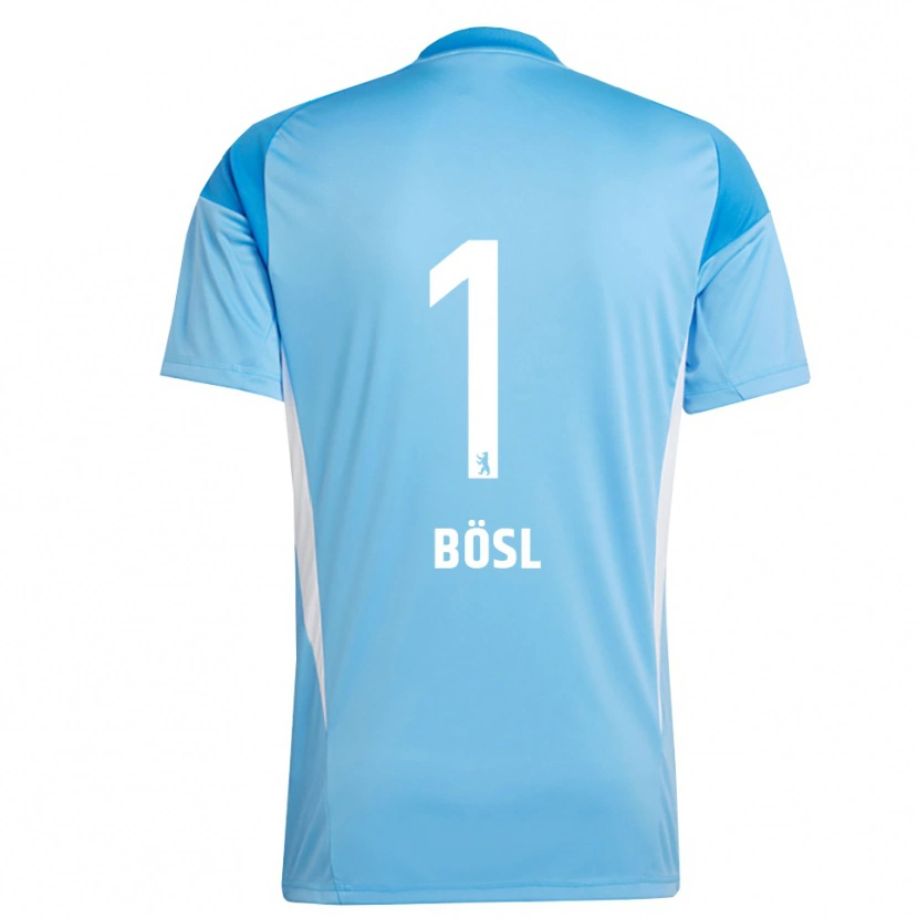 Danxen Hombre Camiseta Cara Bösl #1 Azul Negro Portero Equipación 2025/26 La Camisa