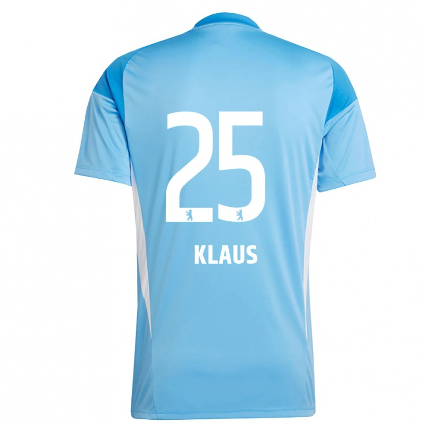 Danxen Hombre Camiseta Carl Klaus #25 Azul Negro Portero Equipación 2025/26 La Camisa