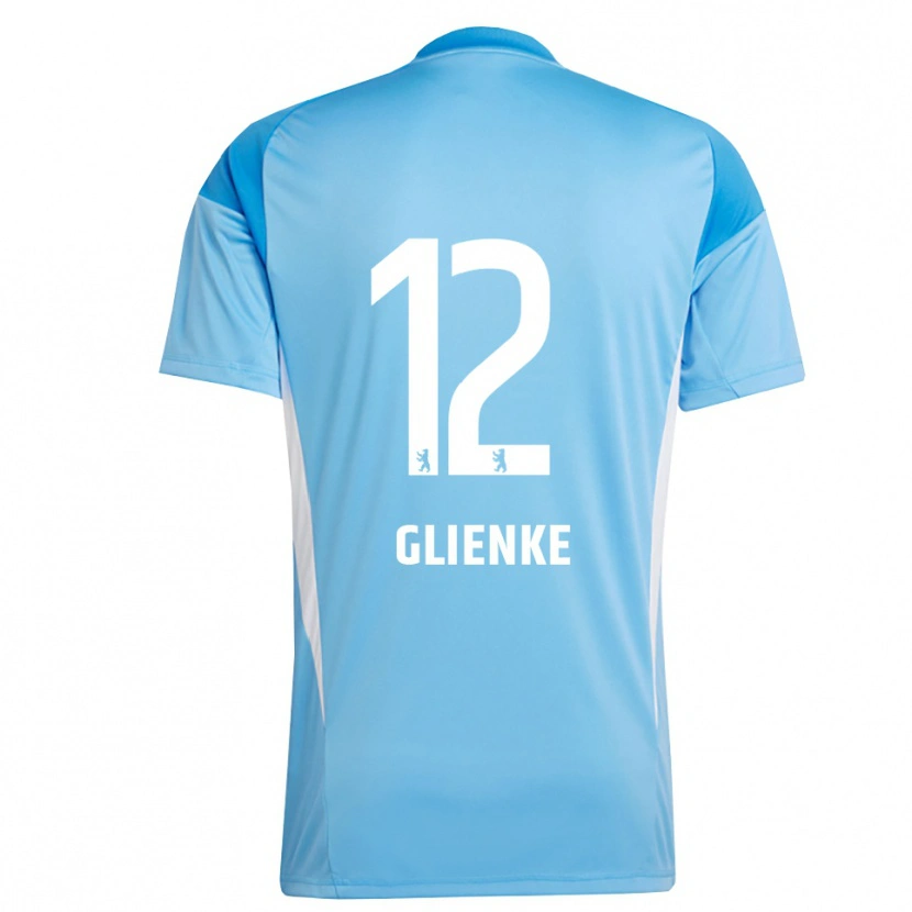 Danxen Hombre Camiseta Niklas Glienke #12 Azul Negro Portero Equipación 2025/26 La Camisa