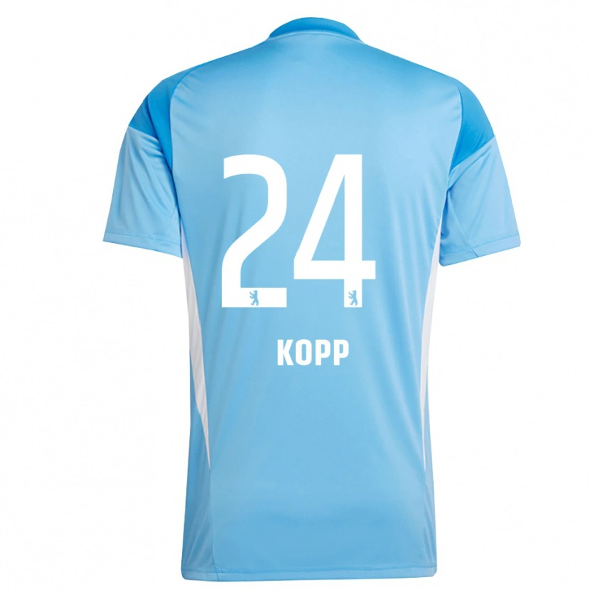 Danxen Hombre Camiseta Marvin Kopp #24 Azul Negro Portero Equipación 2025/26 La Camisa